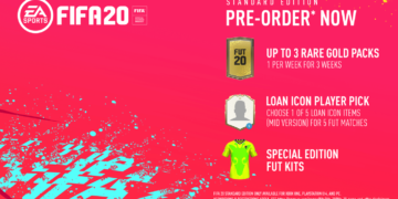 FIFA 20 bônus de pré-venda e edições especiais standard edition