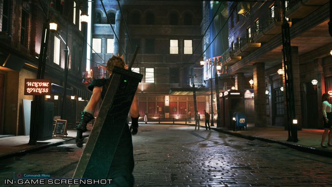 Final Fantasy VII Remake ganha nova arte conceitual mostrando o Sector 8 de Midgar em comparação com a captura de tela