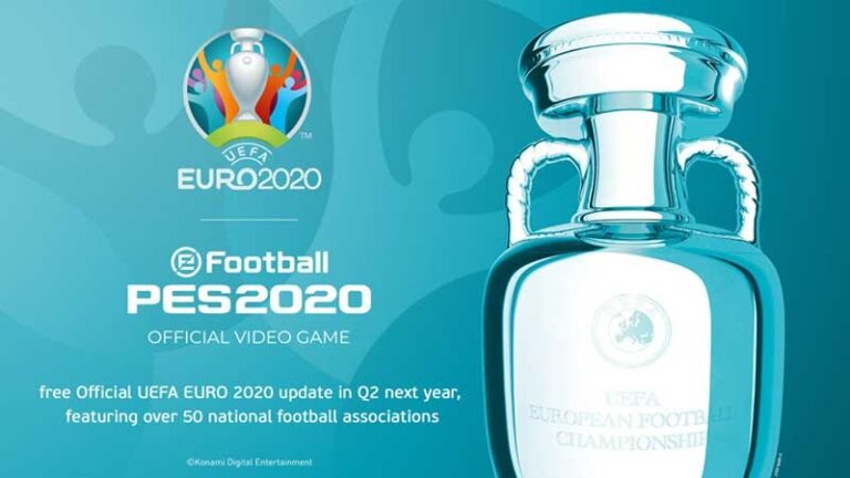 eFootball PES 2020 obtém licença exclusiva para a competição da EURO 2020