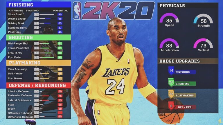 NBA 2K20 presta homenagem a Kobe Bryant