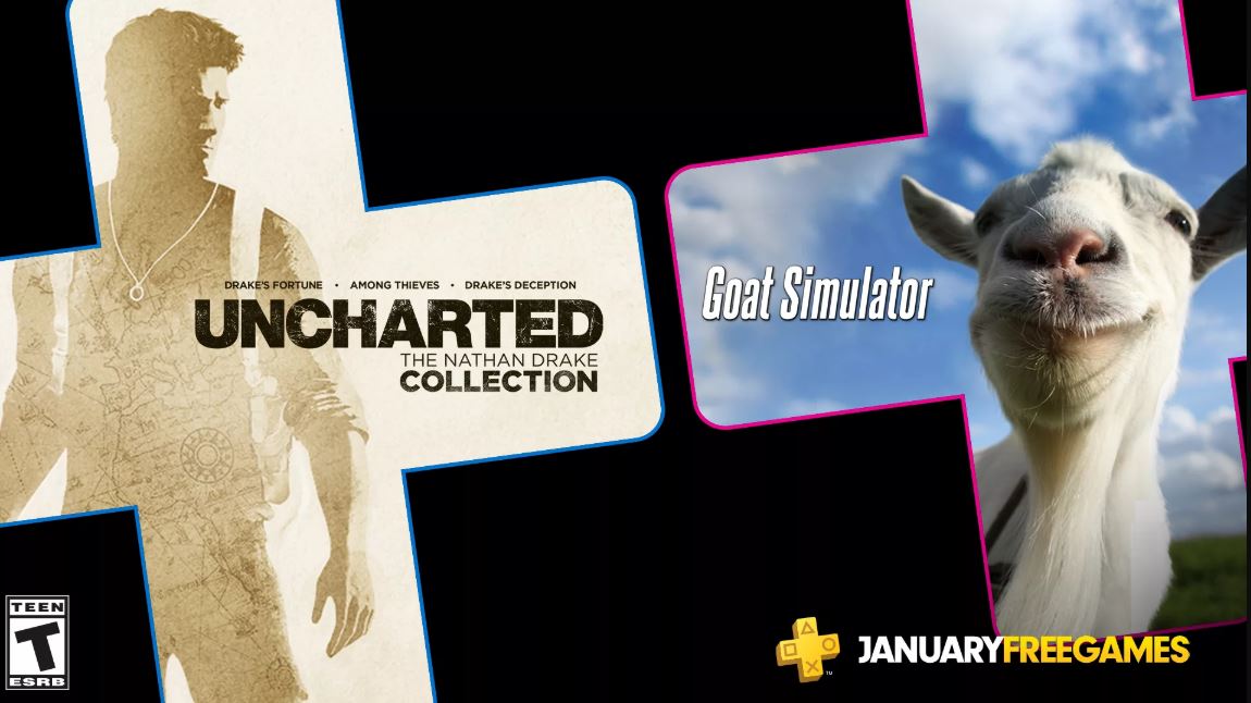 PS Plus 2020: Janeiro virá com Uncharted: The Nathan Drake Collection e Goat Simulator