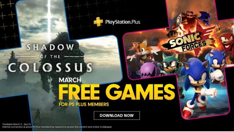 PS Plus 2020 Março virá com Shadow of the Colossus e Sonic Forces