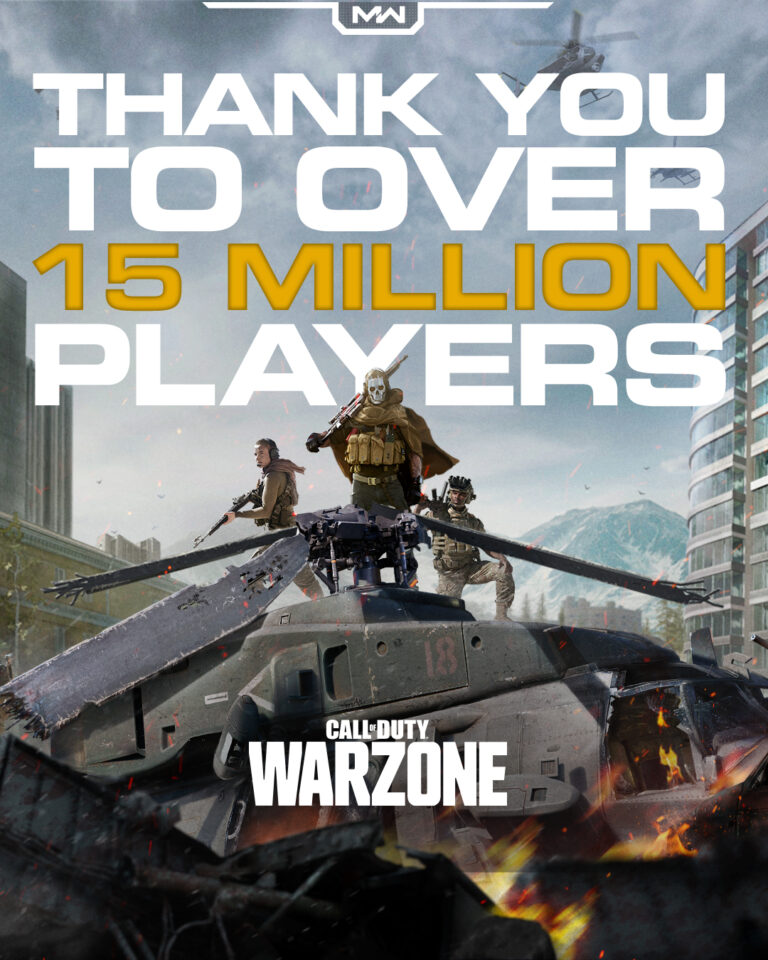 Call of Duty: Warzone já passou de 15 milhões de jogadores