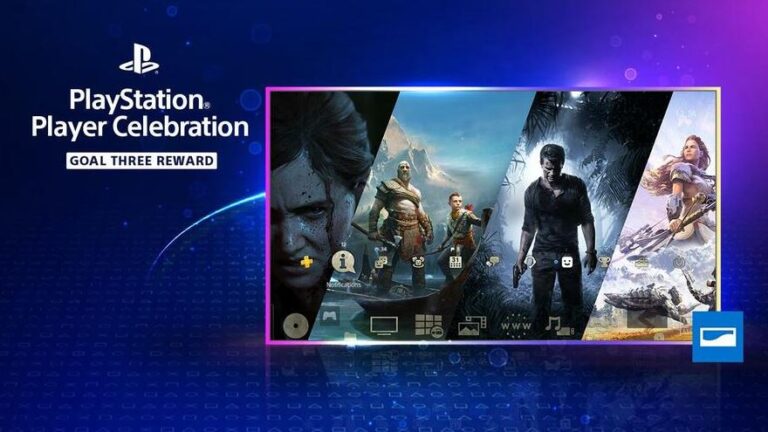 Celebração do Jogador PlayStation tema dinâmico PS4 última meta