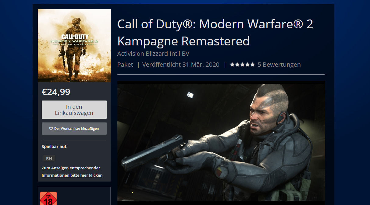 Vaza trailer de Call of Duty Modern Warfare 2 Remastered; lançamento será amanhã