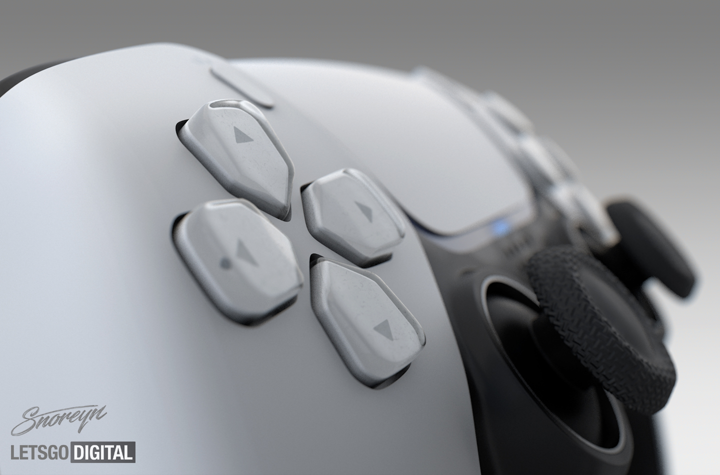 LetsGoDigital faz nova renderização 3D do controle do PS5, o DualSense