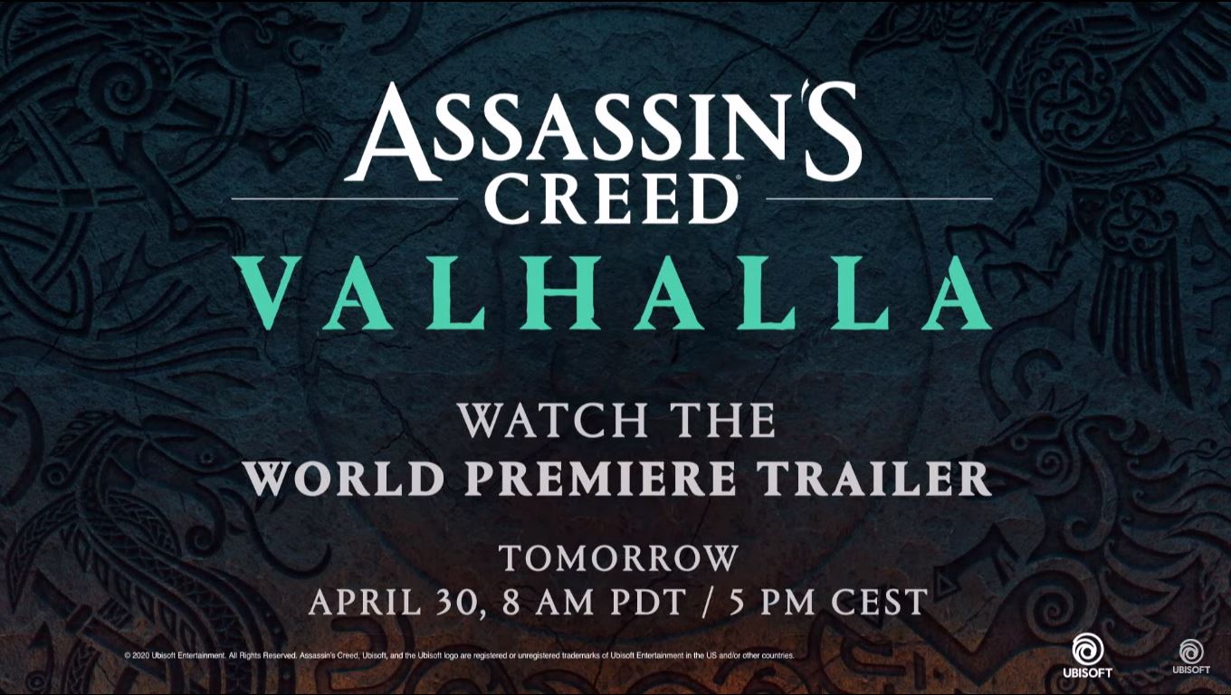 Assassins's Creed Valhalla é anunciado e trailer será revelado amanhã