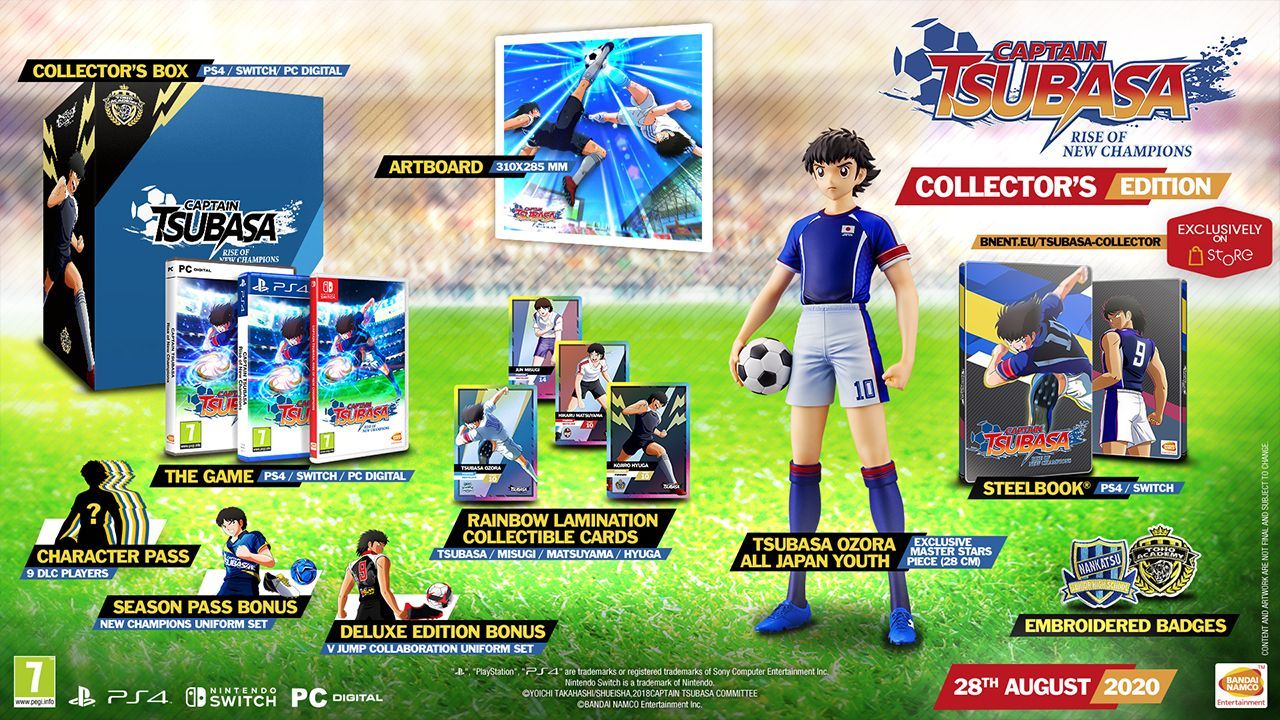 Captain Tsubasa Rise of New Champions ganha quatro edições especiais, trailer e lançamento para 28 de Agosto collectors edition