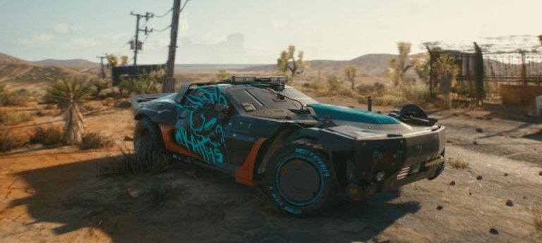 Cyberpunk 2077 exibe o carro Reaver, inspirado no filme Mad Max
