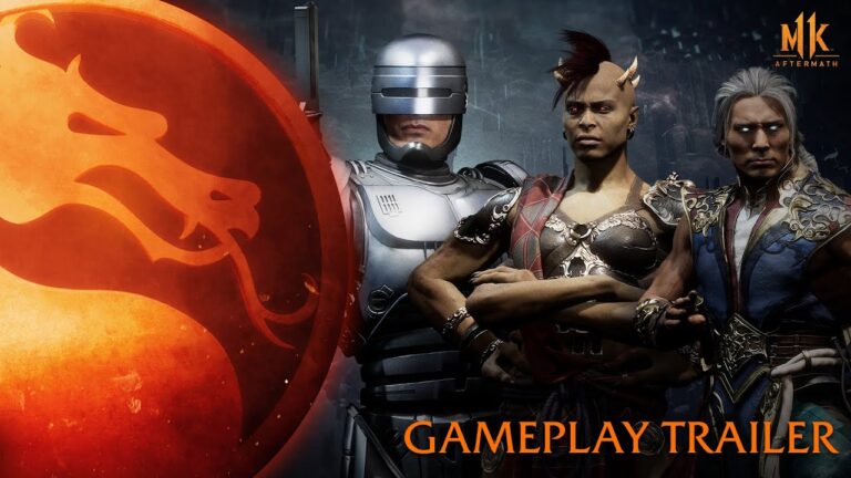 Mortal Kombat 11 Aftermath exibe vídeo da jogabilidade com Sheeva, Fujin e Robocop