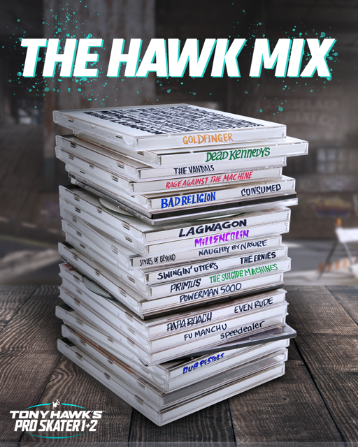 Tony Hawk's Pro Skater 1+2 tem trilha sonora completa revelada no Spotify
