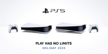 Nova imagem dos dois modelos do PS5 na horizontal surge