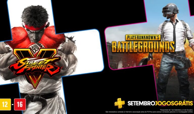 PS Plus 2020: Setembro virá com PUBG e Street Fighter V