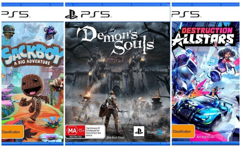Amazon revela as capas de Returnal, Sackboy A Big Adventure, Gran Turismo 7, Demon's Souls e Destruction Allstars