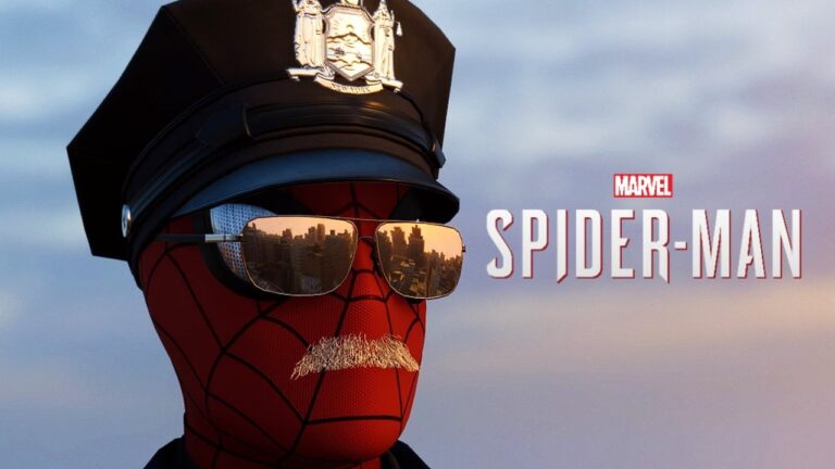 marvels spider-man roupa policial