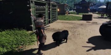 ghost of tsushima pet recrute cachorro