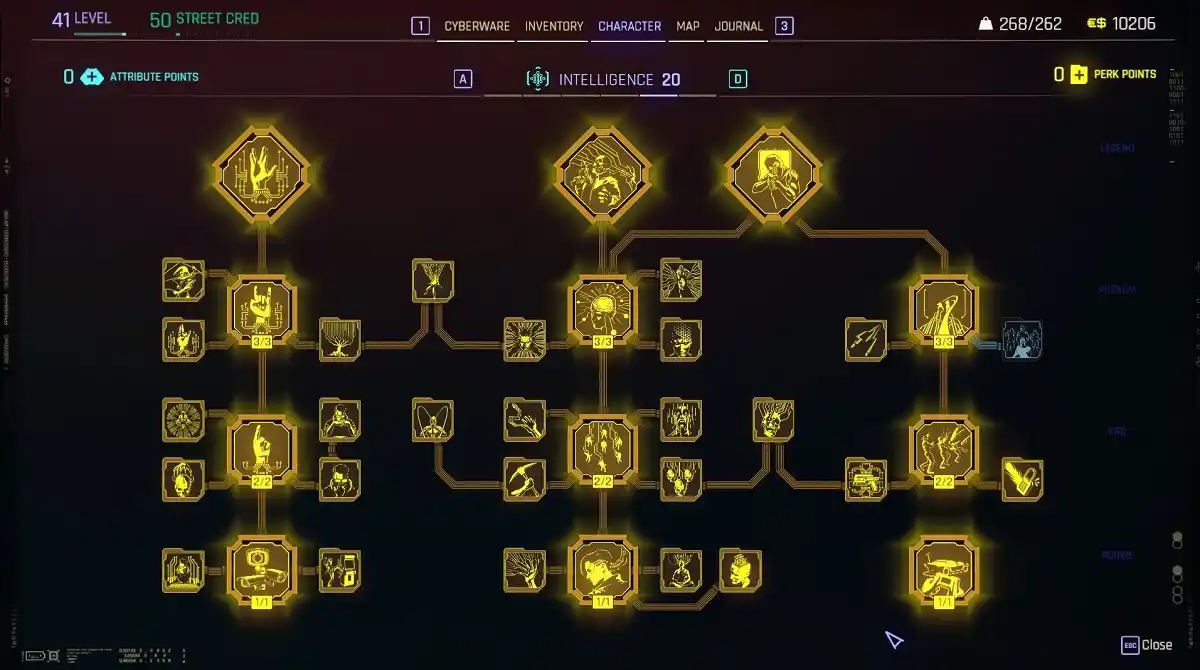 Todas as vantagens de Inteligência cyberpunk 2077 Todas as vantagens de Inteligência cyberpunk 2077