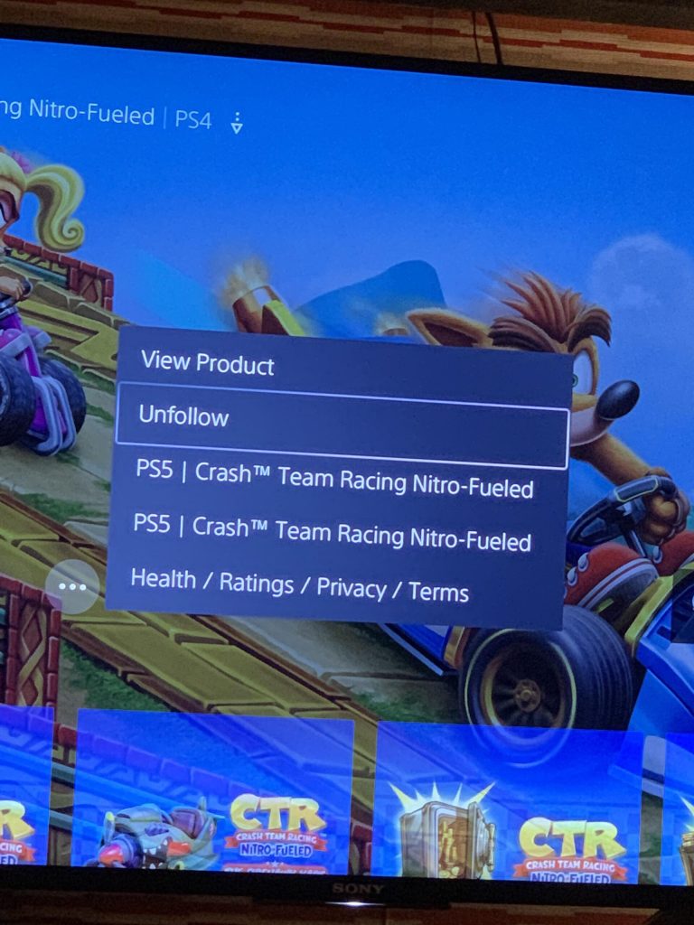 Crash Team Racing Nitro-Fueled versão ps5