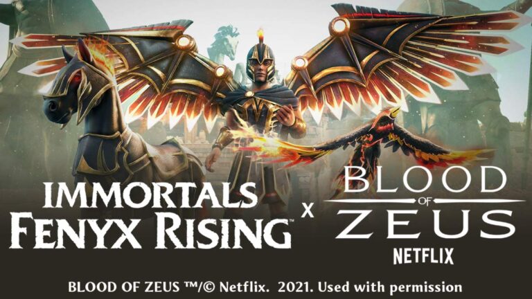 Immortals Fenyx Rising crossover Sangue de Zeus netflix