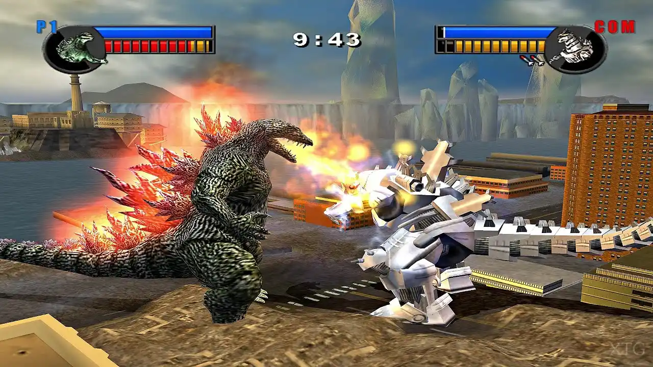 Godzilla Unleashed gamepay ps2 Godzilla Unleashed gamepay ps2