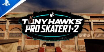 Tony Hawk's Pro Skater 1 e 2 trailer lançamento ps5