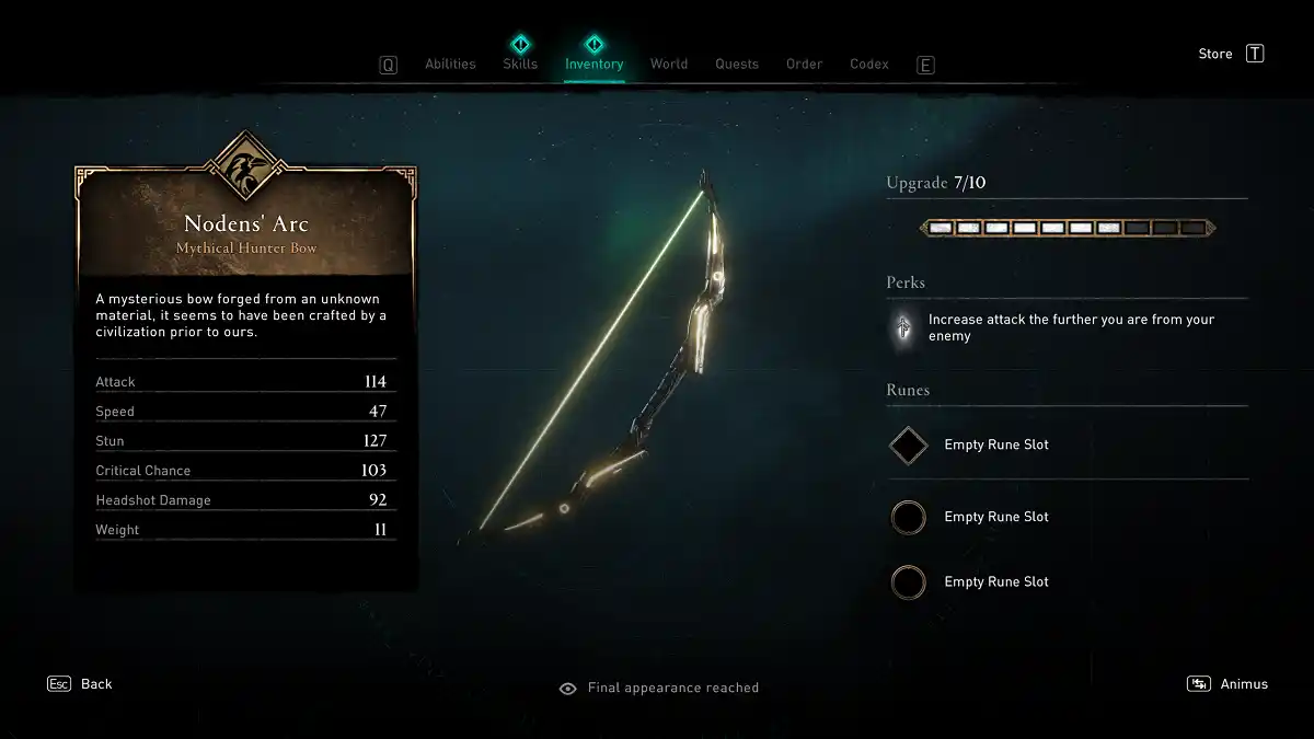 Arco de Noden assassins creed valhalla armas secretas Arco de Noden assassins creed valhalla armas secretas