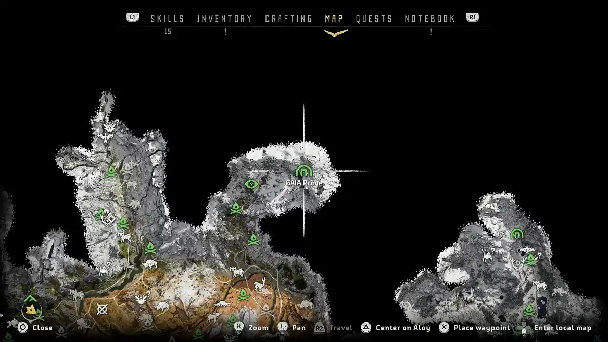 Bateria 5 — GAIA Prime mapa Bateria 5 — GAIA Prime mapa