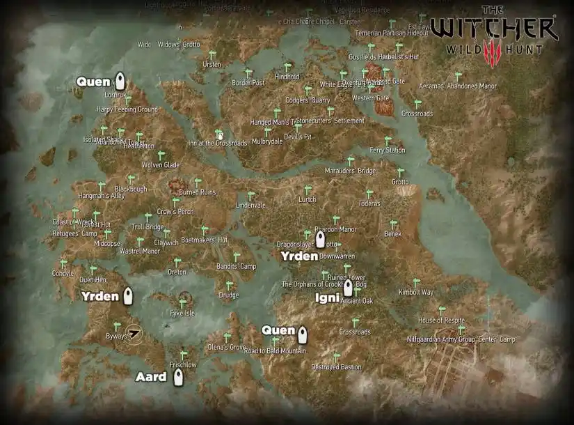 Todos os Locais de Poder Velen Witcher 3 Todos os Locais de Poder Velen Witcher 3