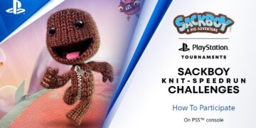 sackboy uma grande aventura evento Knit-Speedrun Challenge