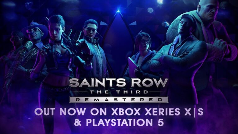 Saints Row The Third Remastered trailer lançamento ps5