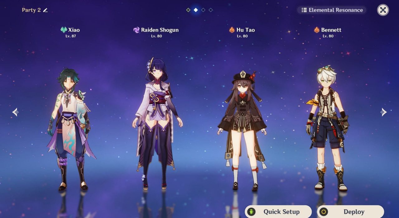 como trocar personagem genshin impact