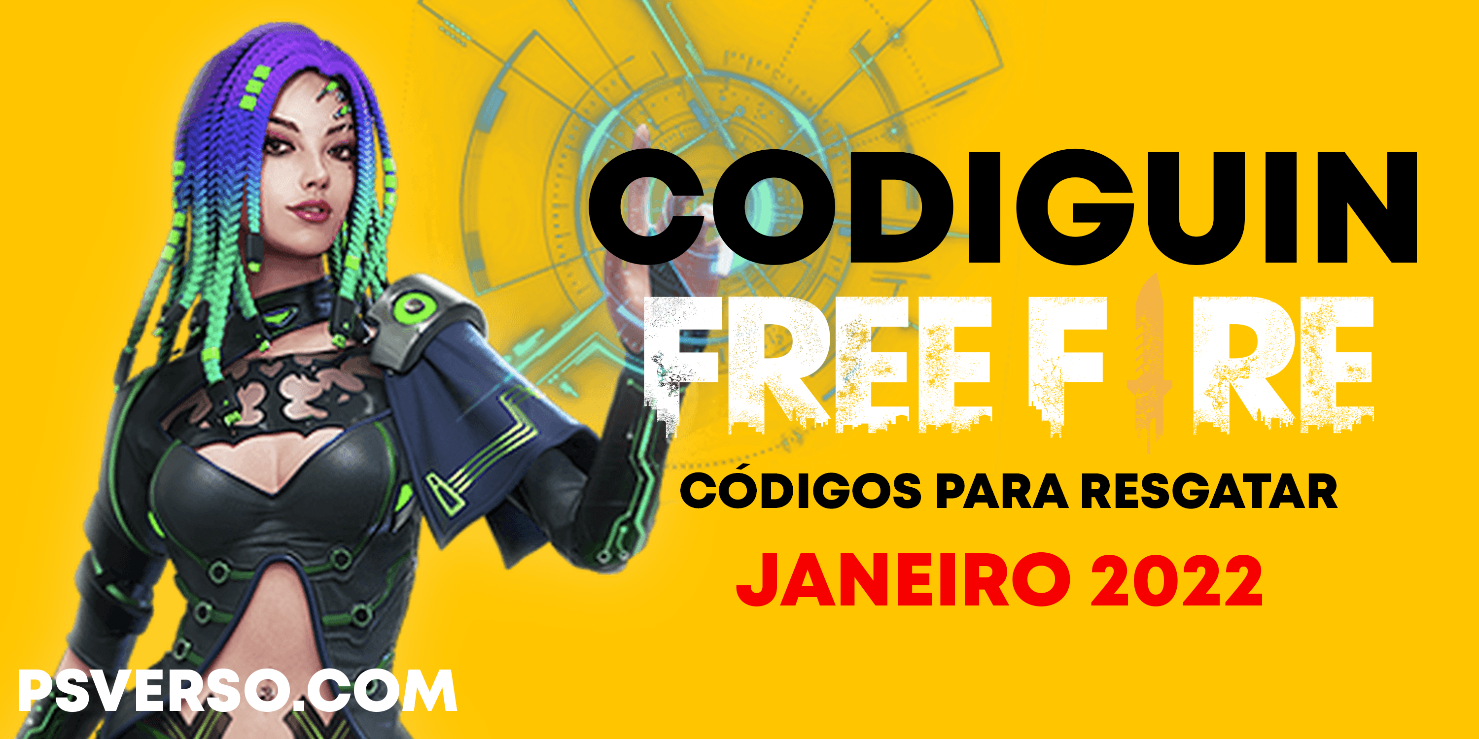 CODIGUIN FREE FIRE: códigos FF válidos e ativos em janeiro de 2022 no  Rewards Garena - Free Fire Club