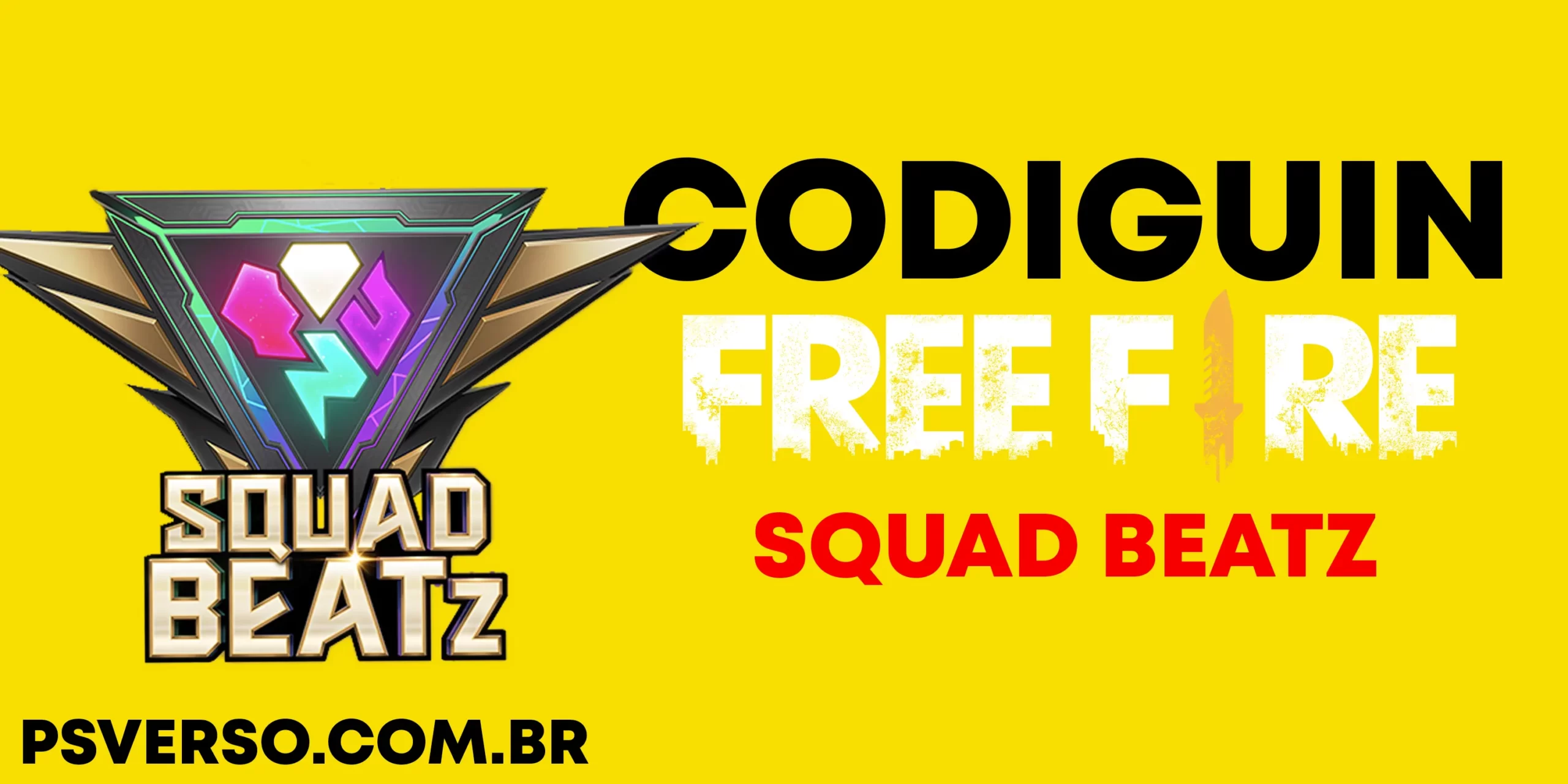Códigos Free Fire: CODIGUIN FF skins Squad Beatz grátis
