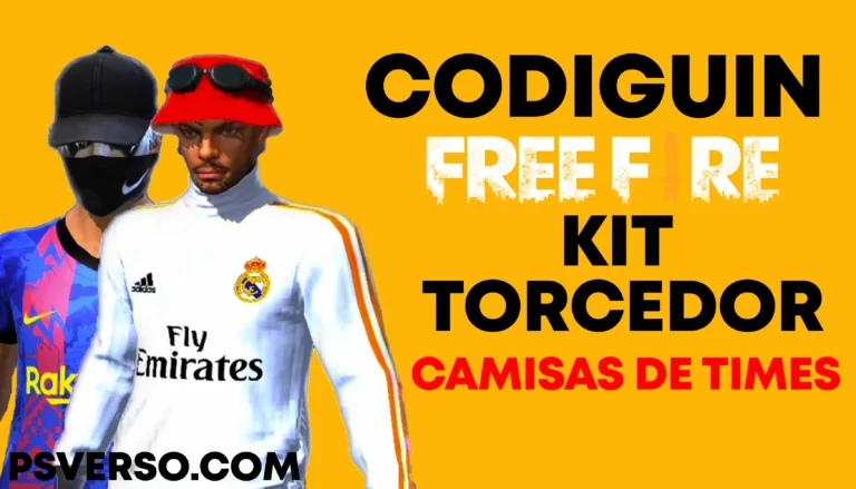 codiguin ff camisas de times kit torcedor free fire
