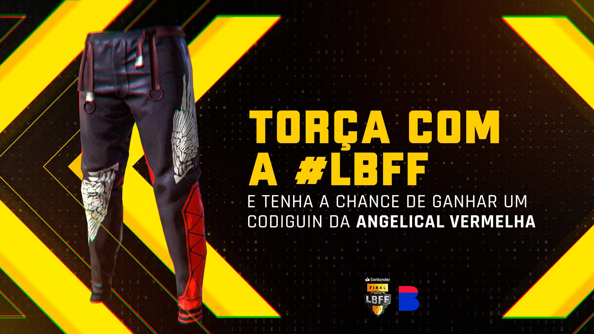 Gerador de codiguin Free Fire: Calça Angelical, Incubadora e