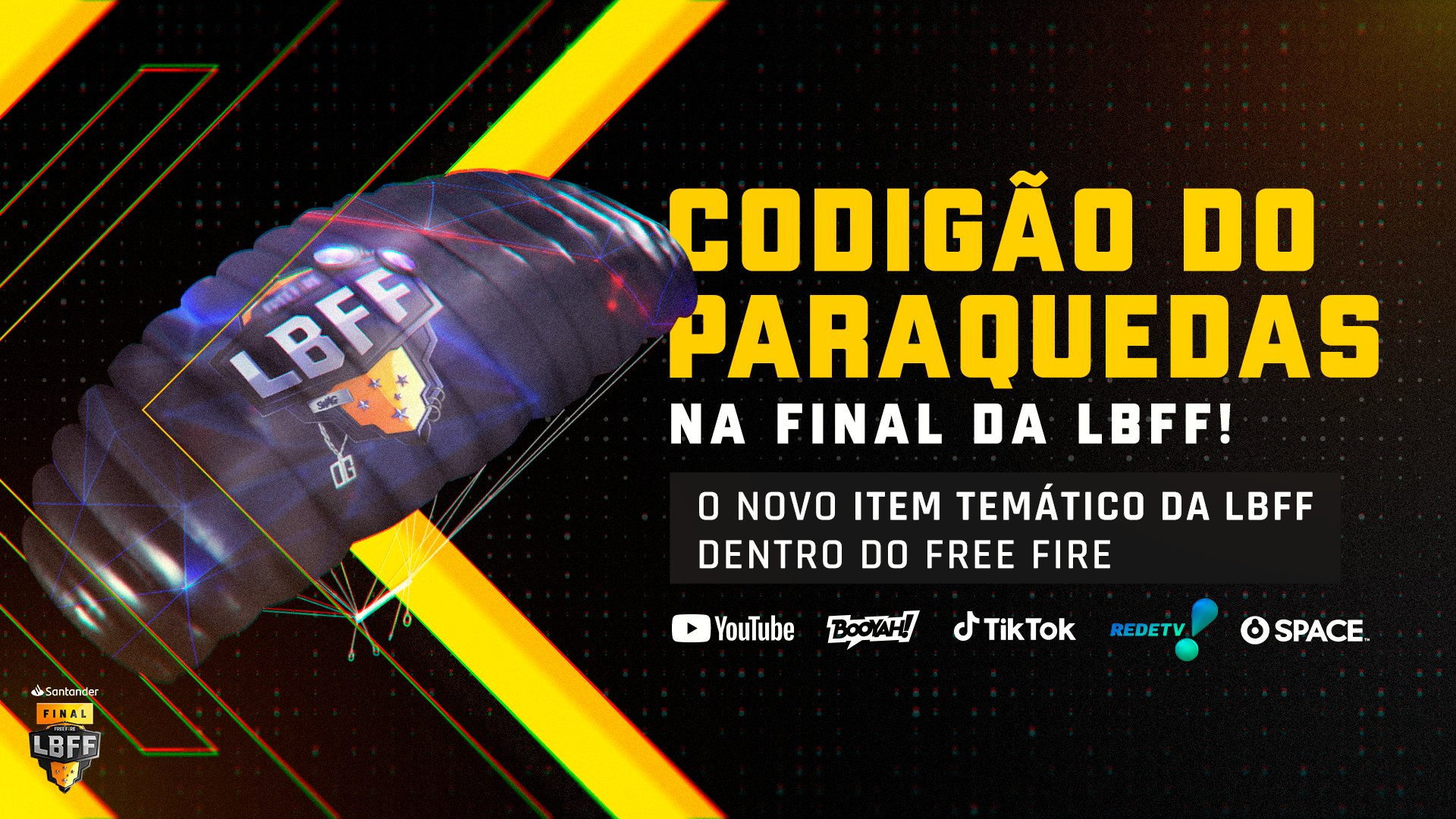 CORRE! CODIGUIN INFINITO DA LBFF9 FINAL HOJE, RESGATE AGORA O CODIGÃO DA  FINAL DA LBFF9 FREE FIRE 