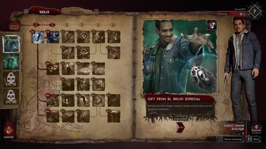 evil dead the game niveis xp pontos espirituais