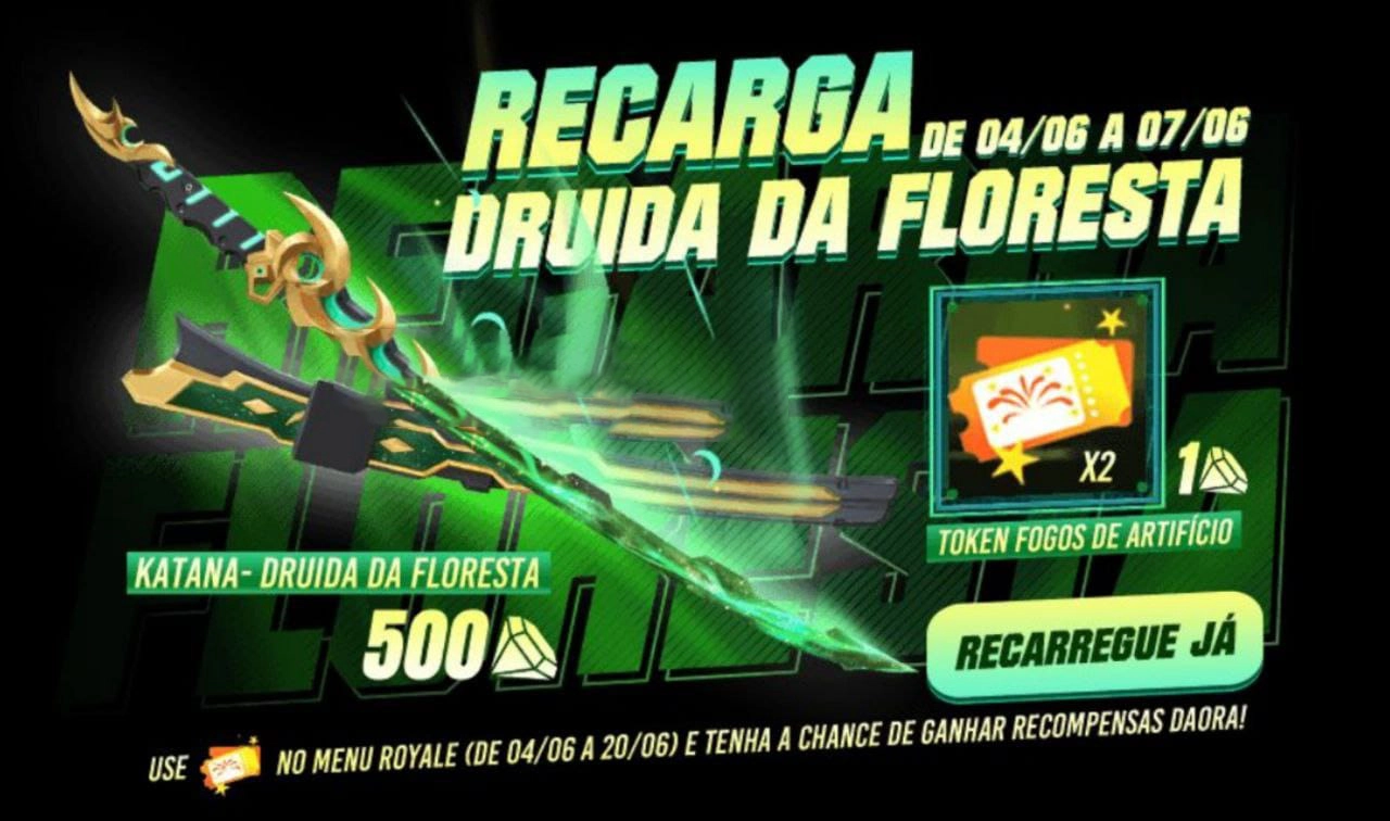 CONFIRA QUAL SERÁ A PREMIAÇÃO DO PRÓXIMO EVENTO DE RECARGA FREE FIRE 