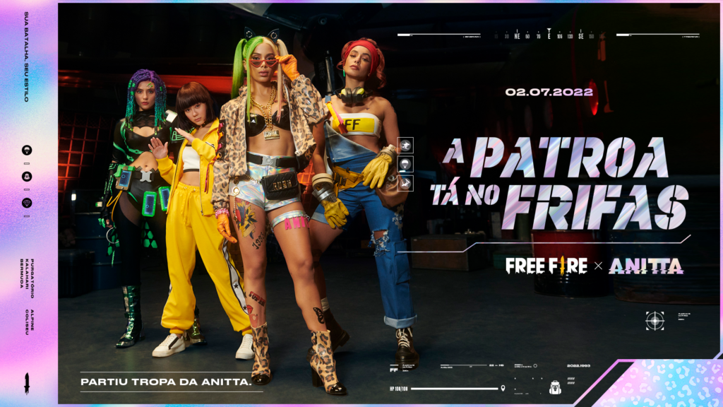 free fire anitta música clipe oficial a patroa