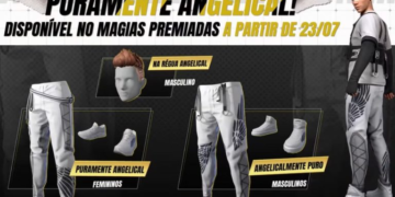 Calça Angelical Branca Free Fire 2022 Como Pegar no novo evento Magias Premiadas