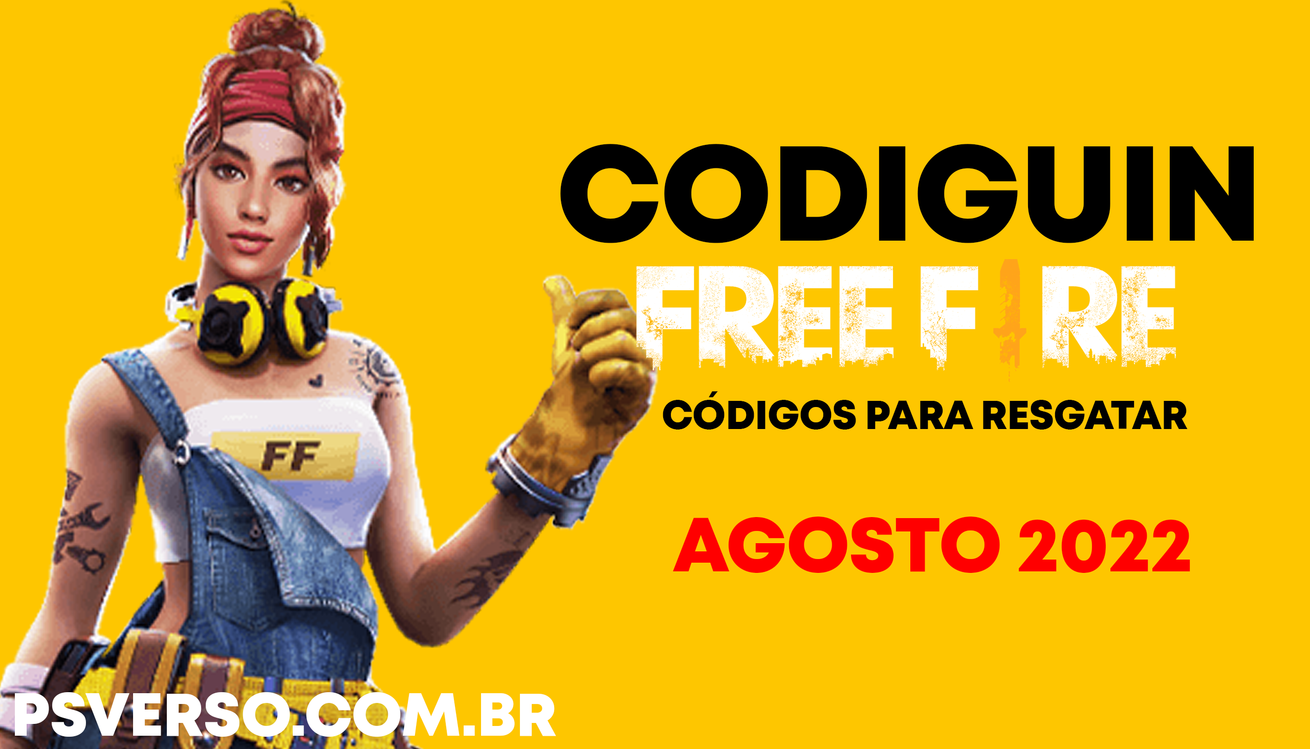 CODIGUIN FF 2022: Códigos Free Fire ativos 16 de Agosto Rewards