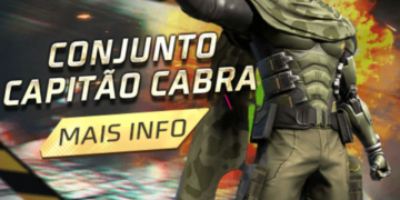 Ouro Royale Free Fire: Conjunto Capitão Cabra disponível em 21 de julho