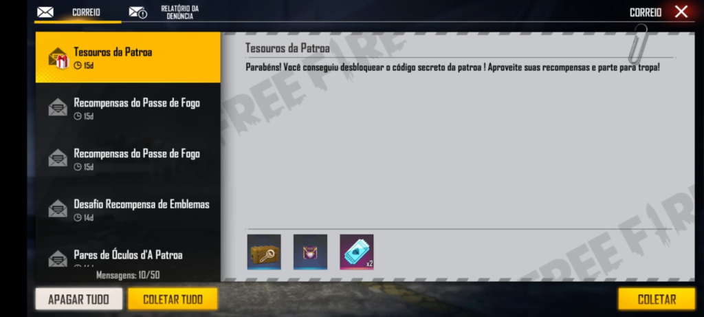 CODIGUIN FF Código Free Fire da Anitta Tesouros da Patroa disponível para resgate no site Rewards (Julho 2022)