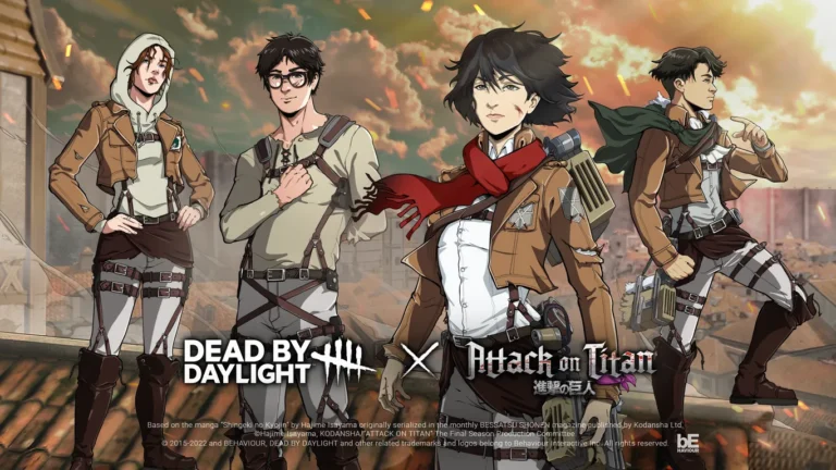 dead by daylight trajes attack on titan