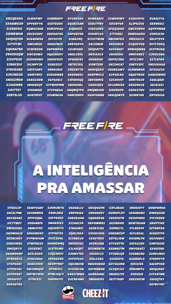 CÓDIGO FF 2022: CODIGUIN DO TOKEN SE JOGA EM 2022 (9999 diamantes) - Mania Free  Fire