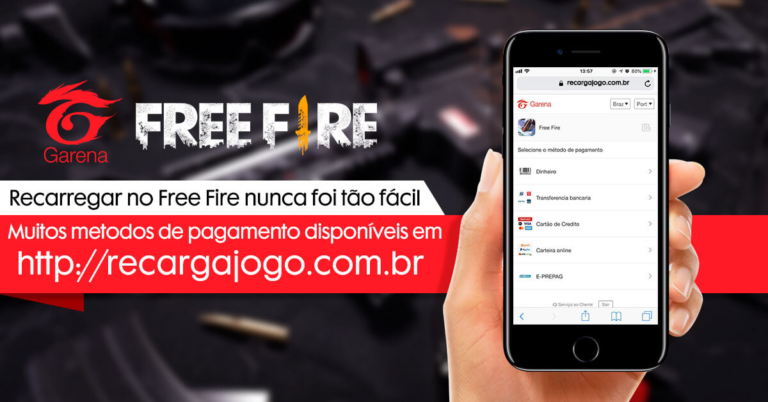 recarga jogo free fire