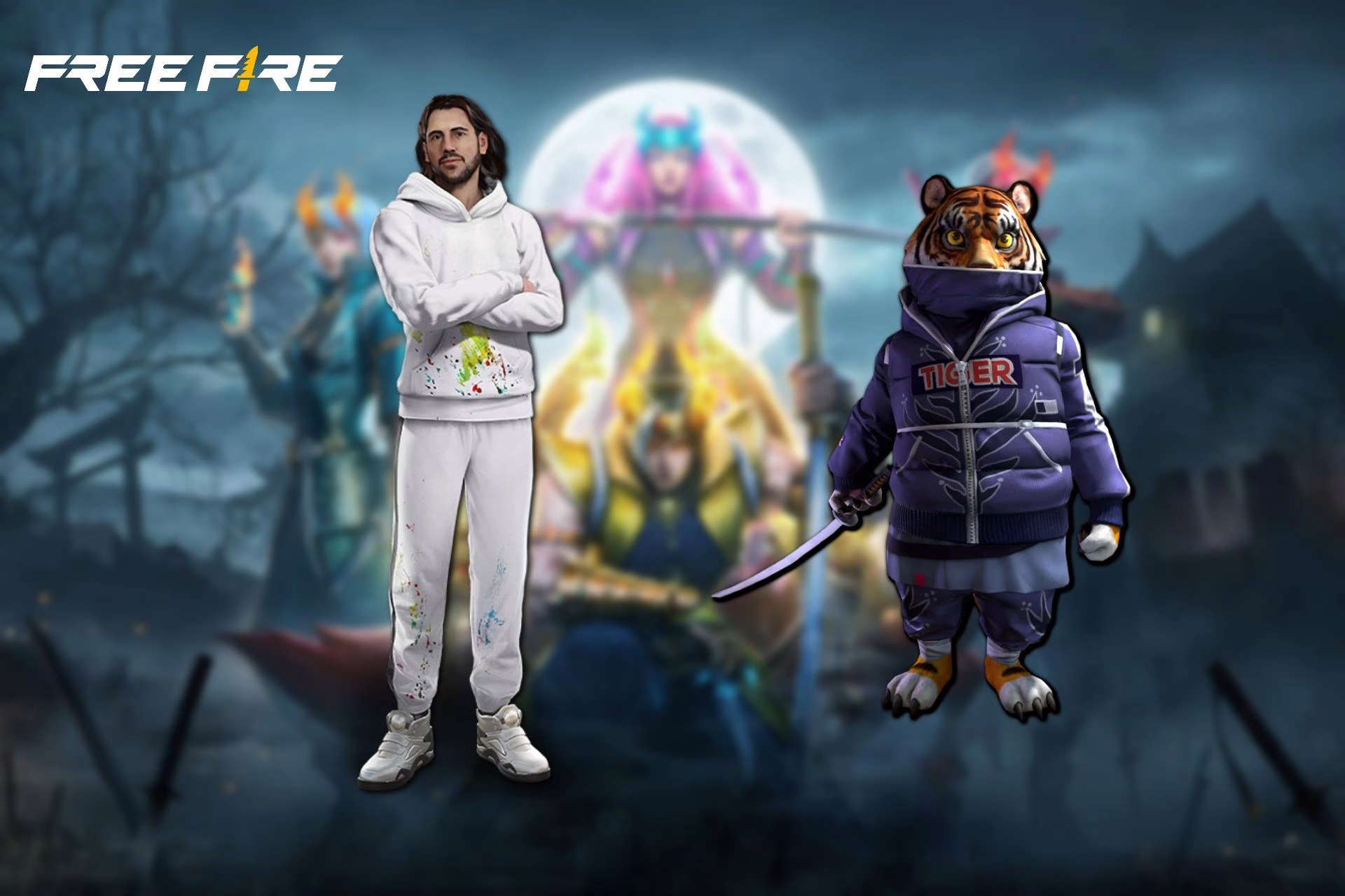 Free Fire (FF) > CONTA DE FREE FIRE COM SKINS,PERSONAGENS E PETS (LOGIN VK)