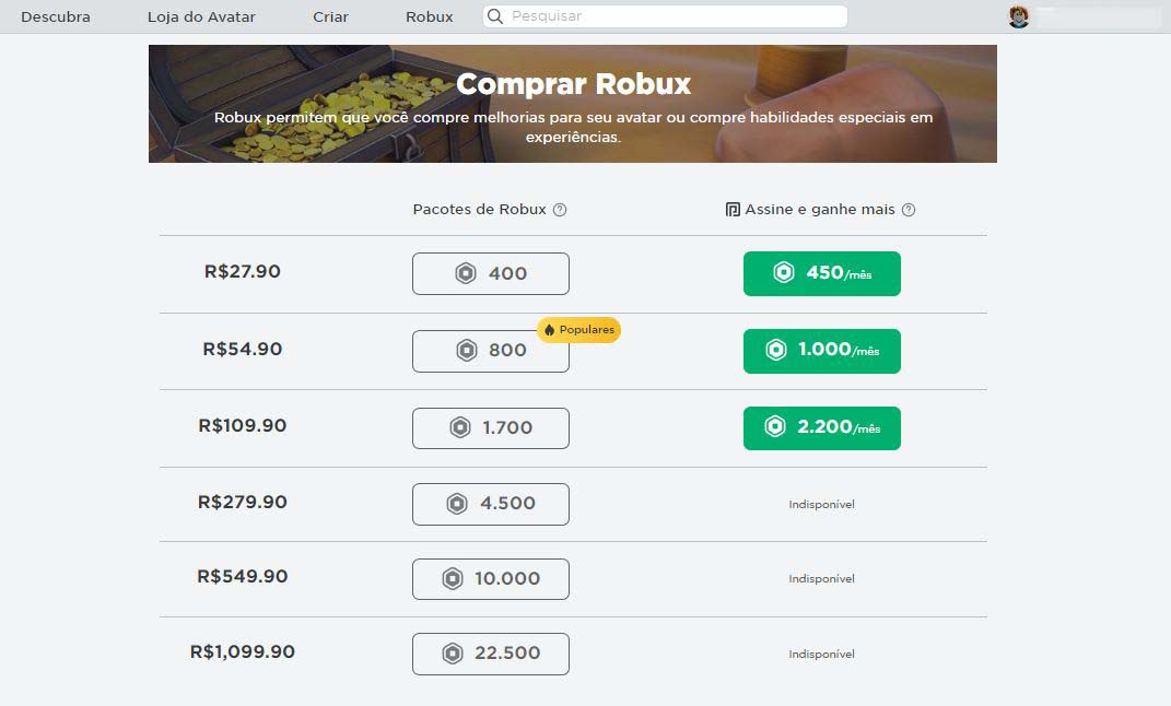 Como comprar 80 Robux no PC 2023 - PROJAKER