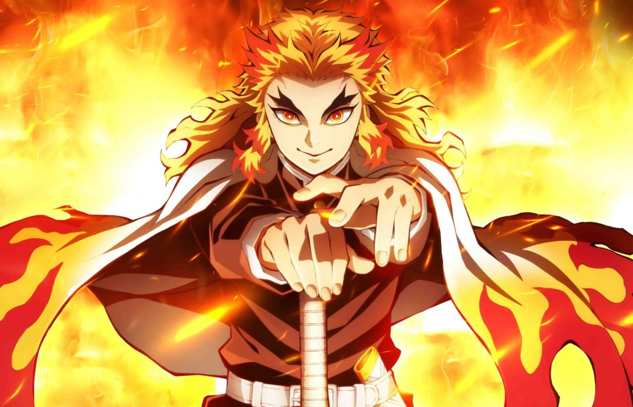 Kyojuro Rengoku Hashira das Chamas demon slayer kimetsu no yaiba