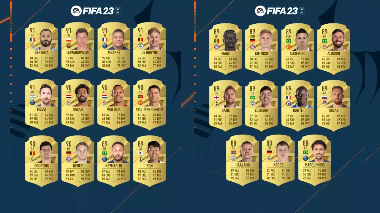 Melhores Jogadores do FIFA 23 - PS Verso